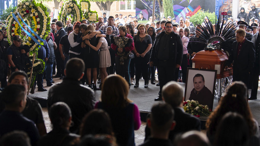 Sepultan en Juchitepec a Francisco Tenorio, alcalde de Valle de Chalco