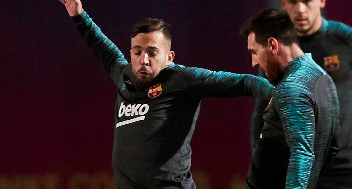 Jordi Alba será baja indefinida del Barcelona tras lesión