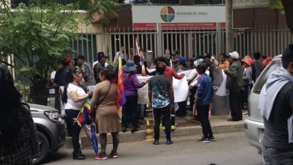 Tensión entre detractores y afines a Evo Morales durante visita de la CIDH