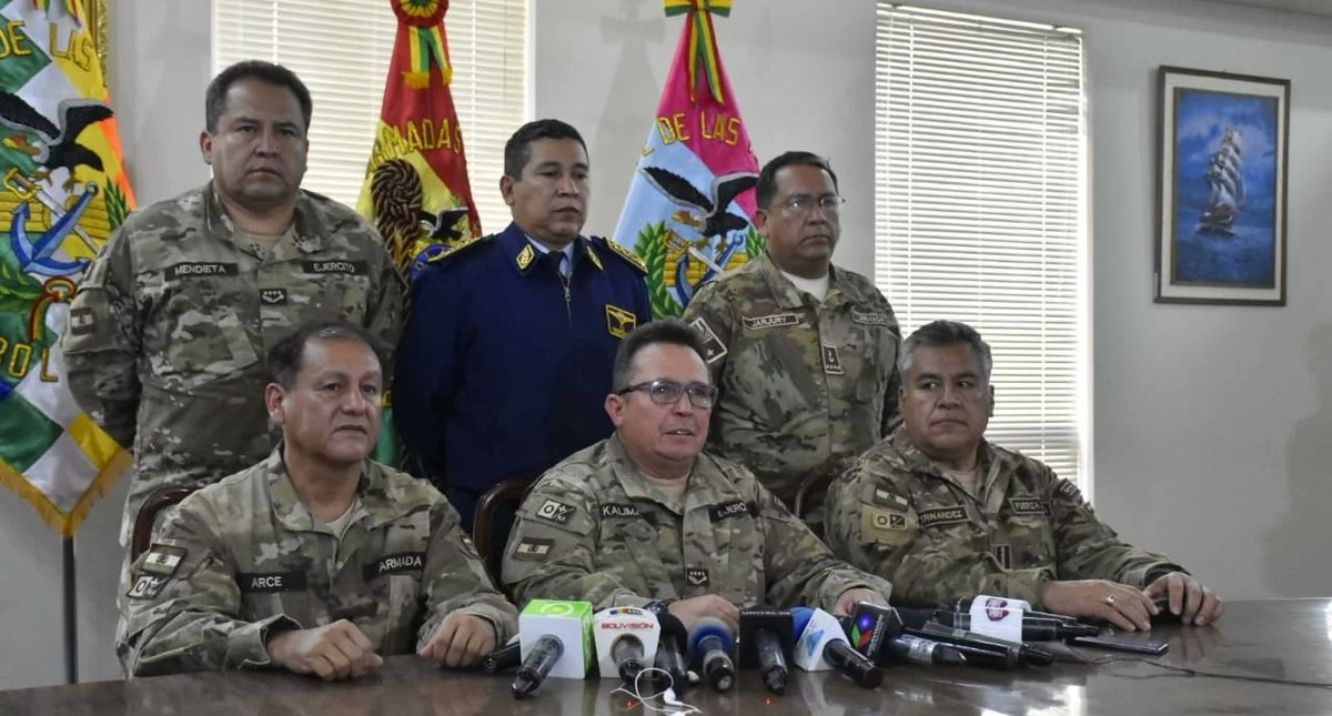 Fuerzas Armadas de Bolivia descartan enfrentamiento con la población