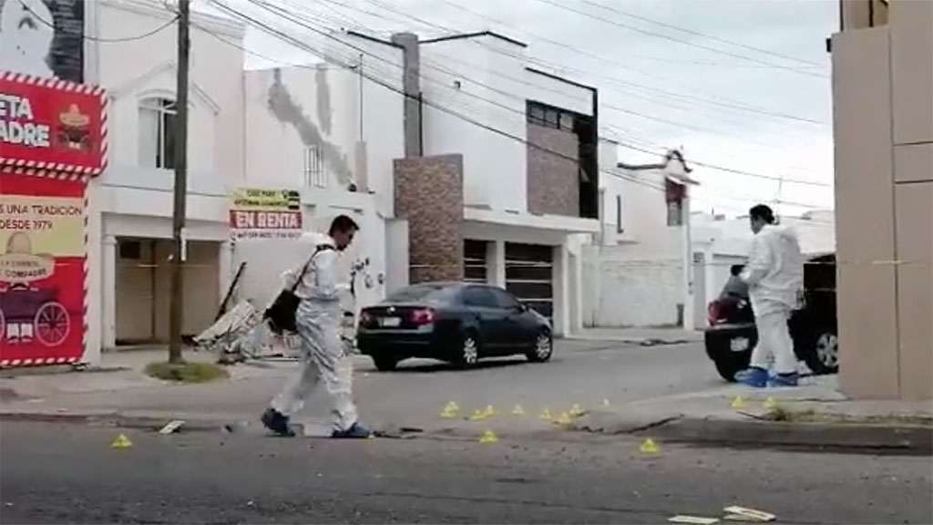 Balacera en Culiacán deja un joven muerto - casquillos-percutidos-en-balacera-de-culiacan