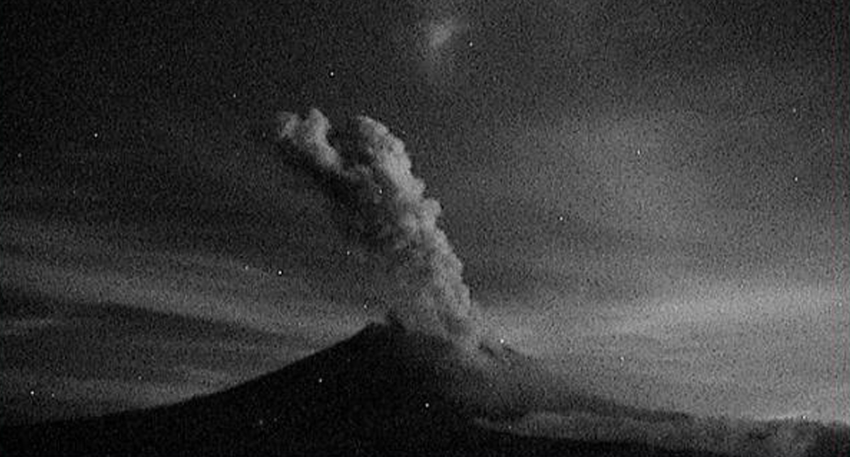 Volcán Popocatépetl registra 159 exhalaciones en 24 horas