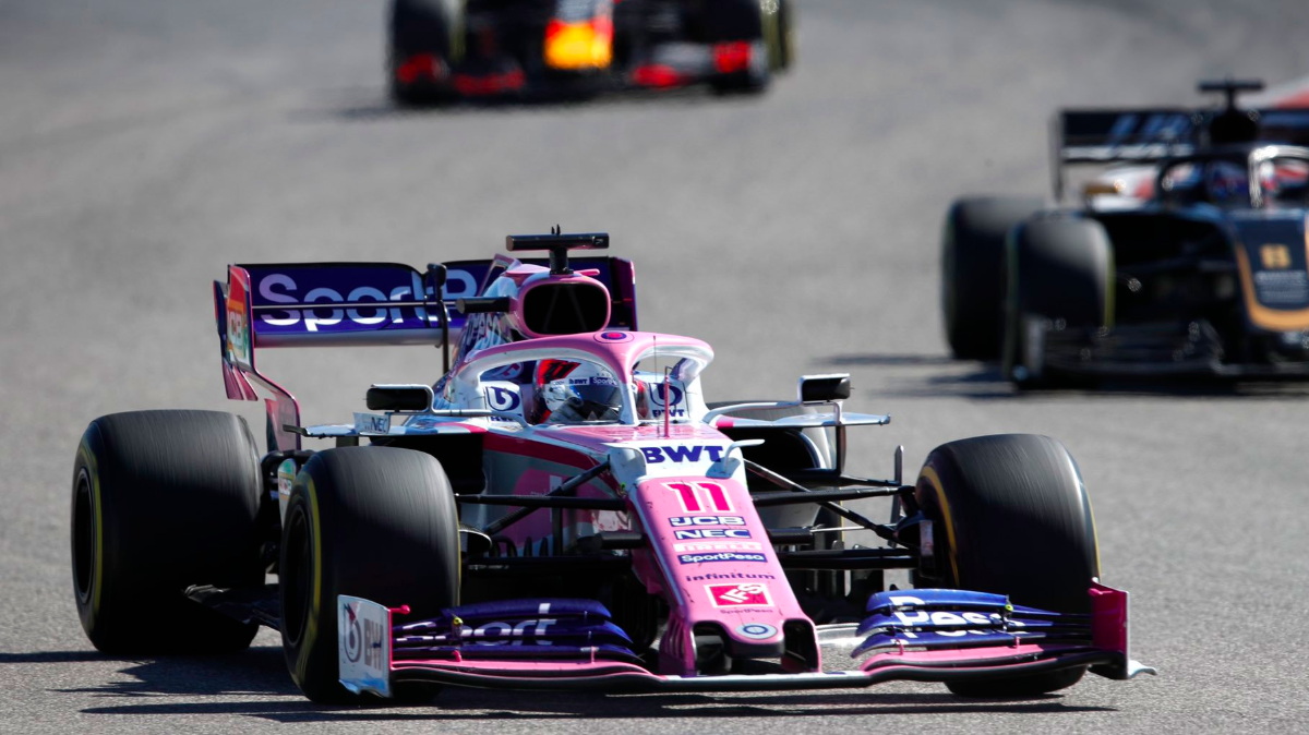 Checo Pérez celebra punto obtenido en el Gran Premio de Estados Unidos Checo Pérez celebra punto obtenido en el Gran Premio de Estados Unidos
