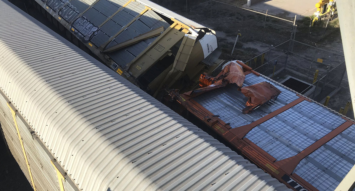 Chocan trenes en Ramos Arizpe, Coahuila; no hay lesionados - choque-de-trenes
