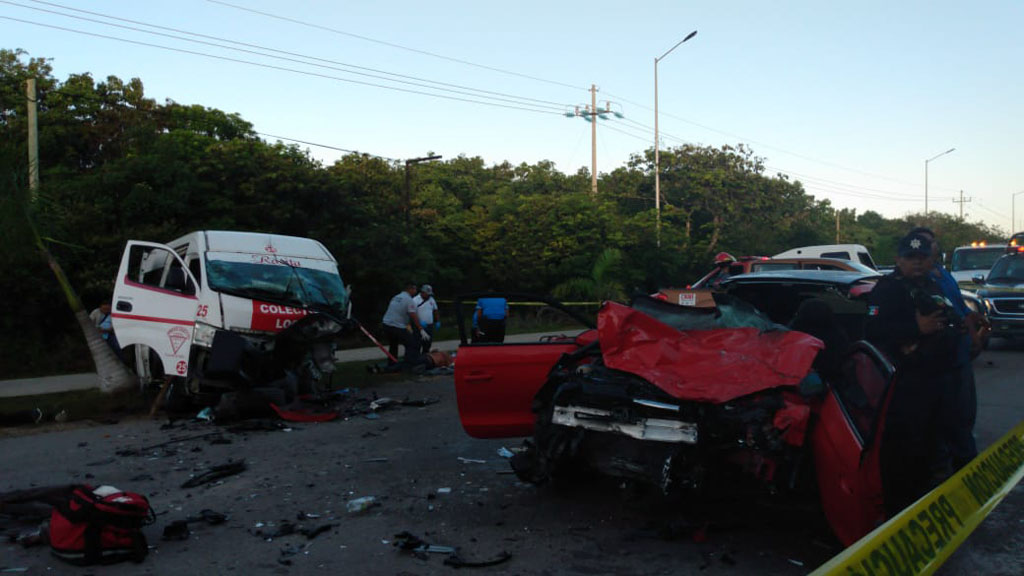 Choque deja una mujer muerta en carretera de Tulum