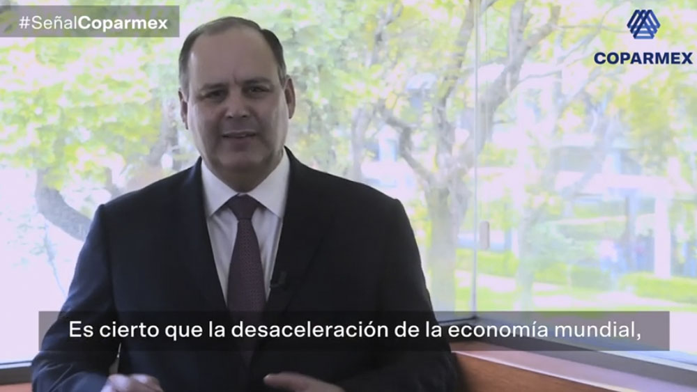 Coparmex propone medidas para evitar estancamiento económico en 2020