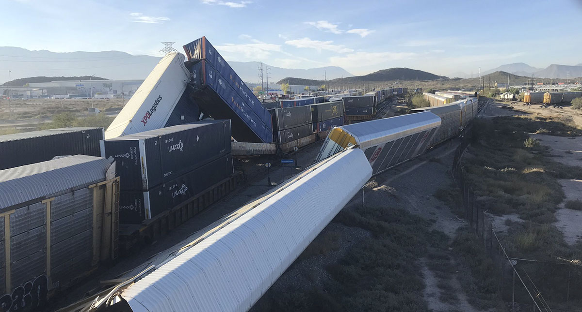 Chocan trenes en Ramos Arizpe, Coahuila; no hay lesionados