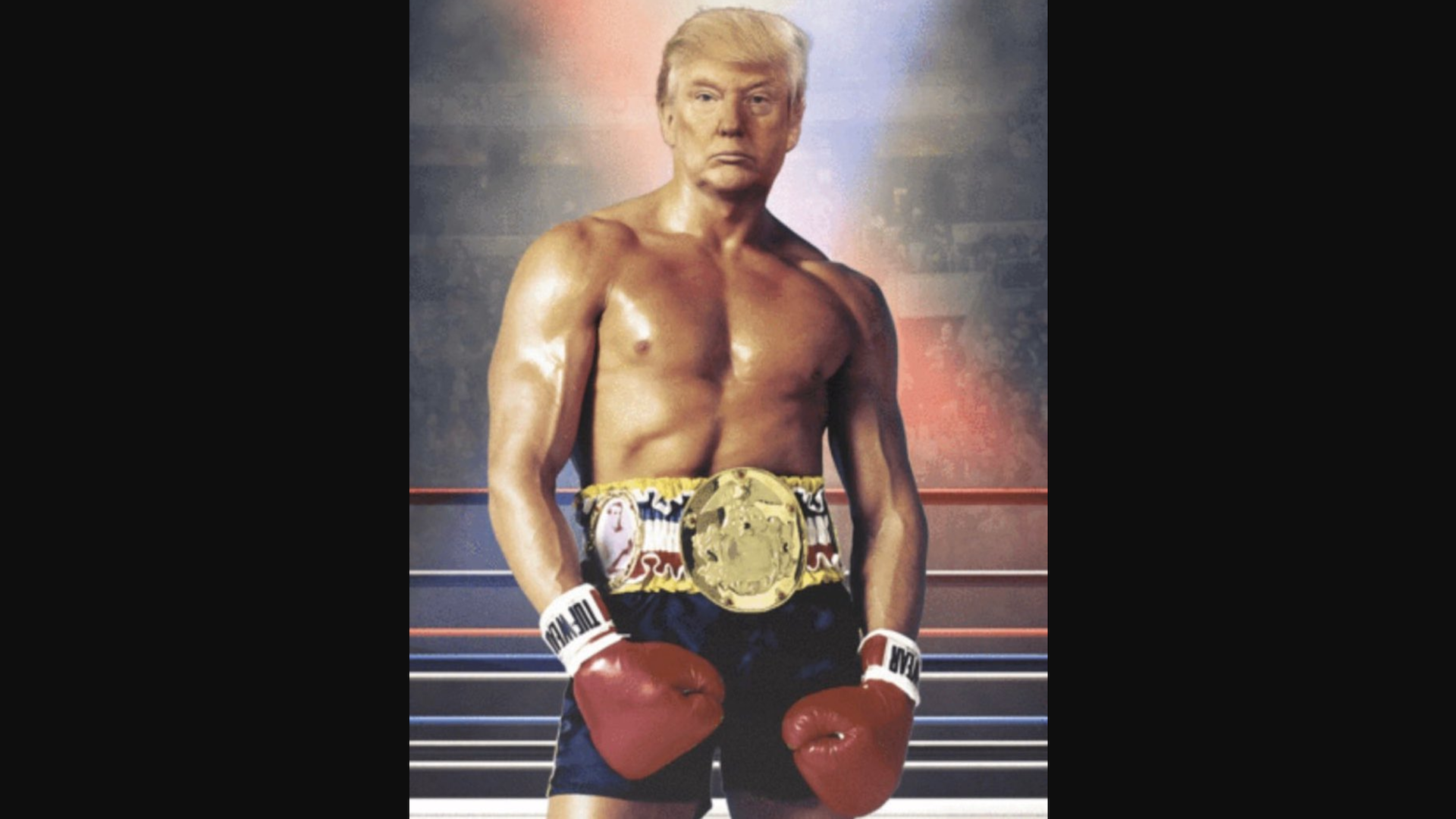 Tuitea Donald Trump fotomontaje de Rocky Balboa