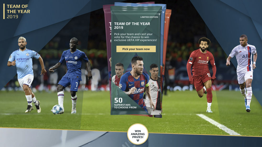 UEFA anuncia a candidatos para el Equipo del Año 2019