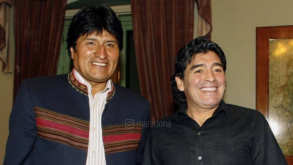 Lamenta Maradona “golpe de Estado” en Bolivia