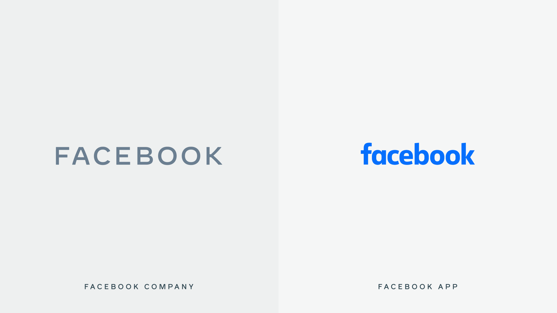 Facebook crea nuevo logotipo para diferenciar entre empresa y red social - facebook-logos