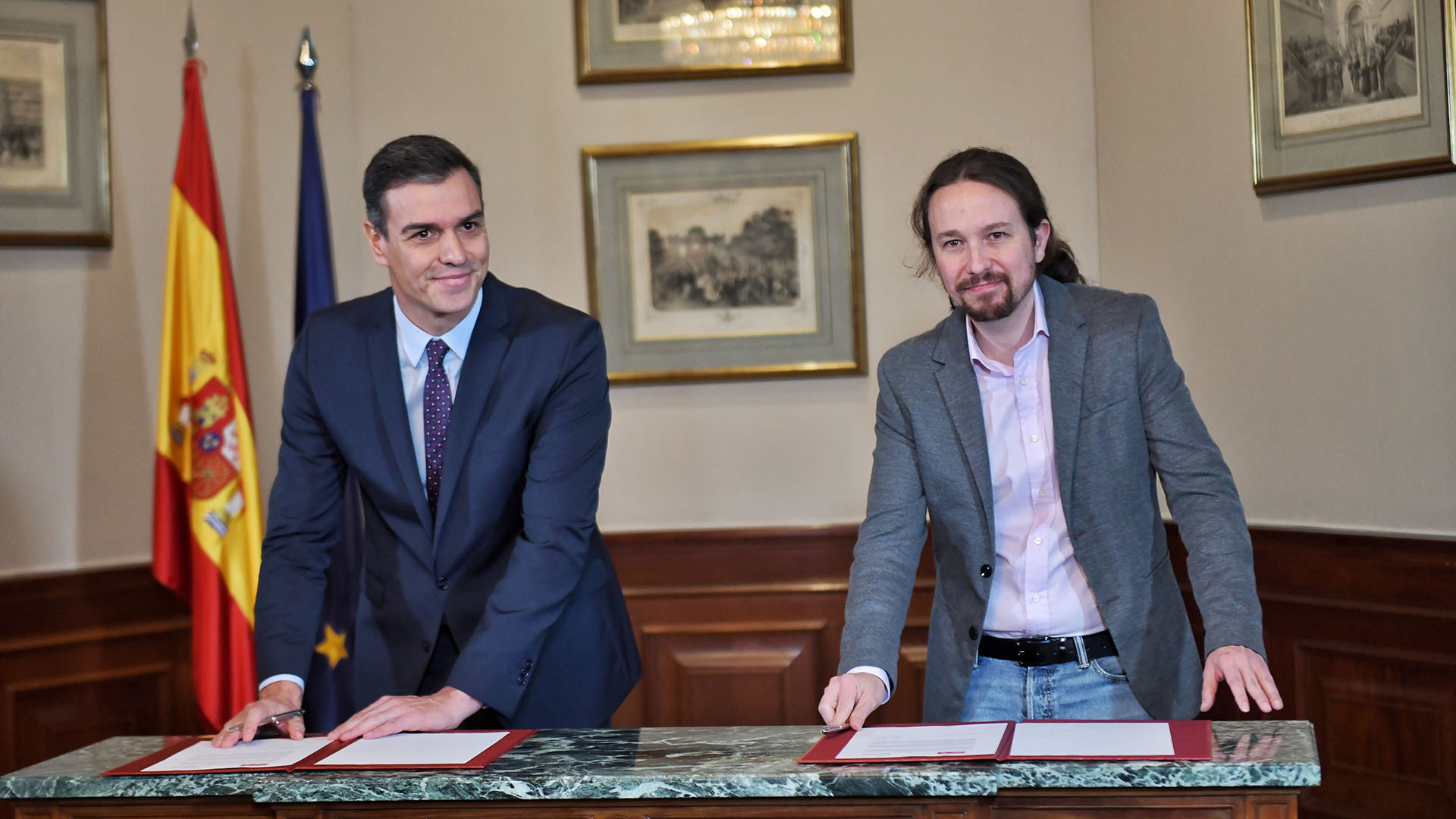 Pedro Sánchez y líder izquierdista pactan por un Gobierno progresista en España