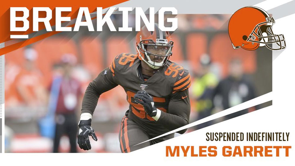 Suspenden indefinidamente a Myles Garrett tras riña con Mason Rudolph