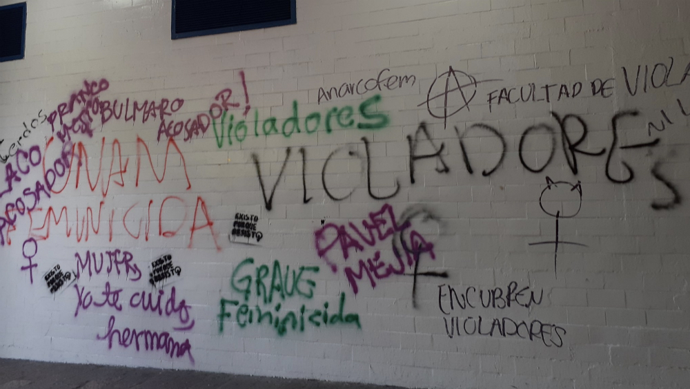 Disturbios en Ciudad Universitaria por marcha feminista