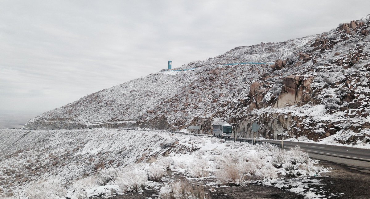Autopista La Rumorosa-Tecate continúa cerrada por nevada