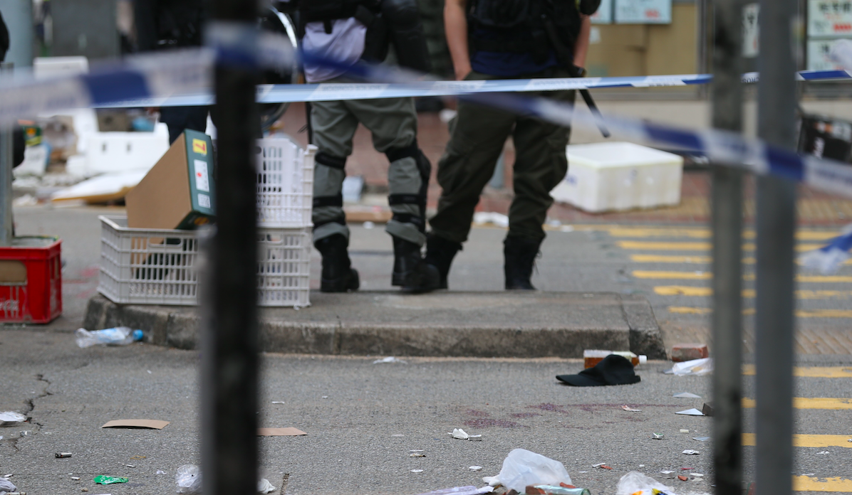 Dos heridos en manifestaciones en Hong Kong
