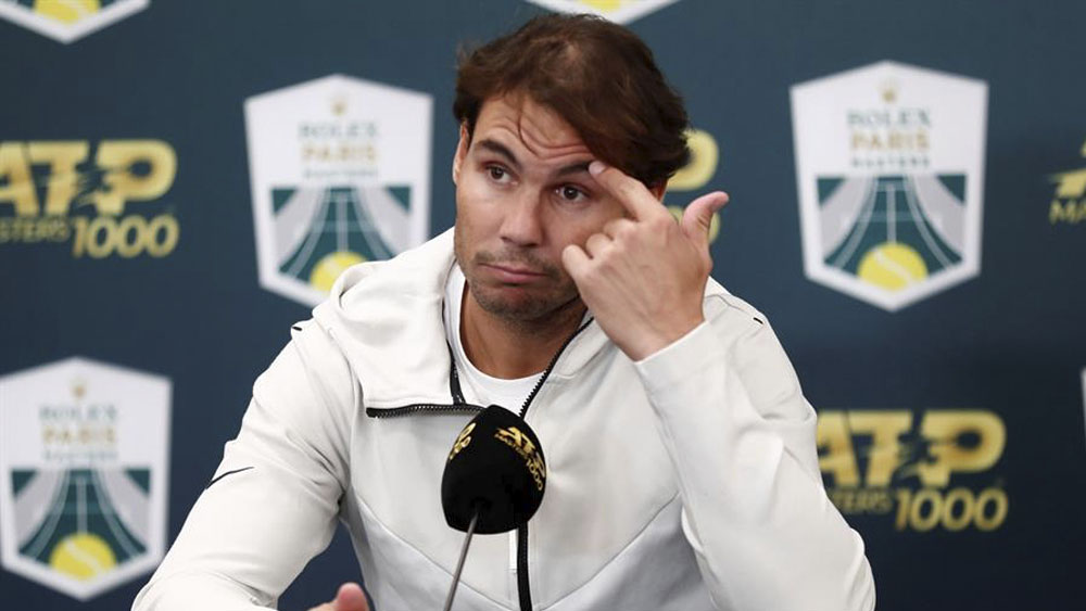 Nadal se pierde la semifinal del Masters 1000 de París por lesión