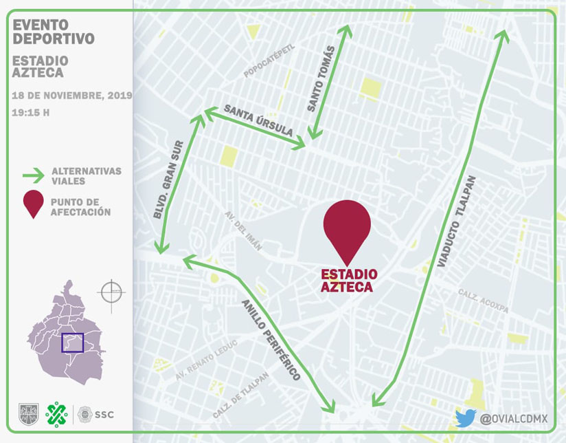 Más de 3 mil policías resguardarán partido de la NFL en el Estadio Azteca - nfl-en-el-estadio-azteca