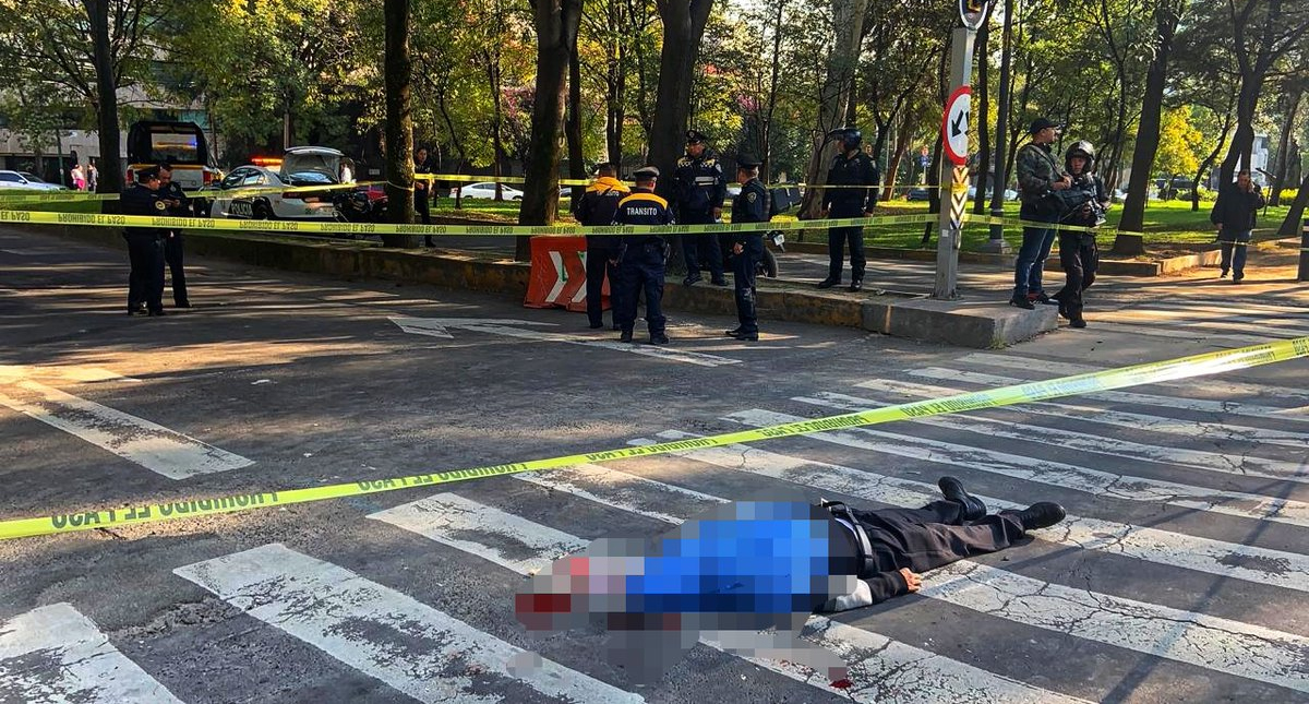 Muere persona atropellada en Paseo de la Reforma