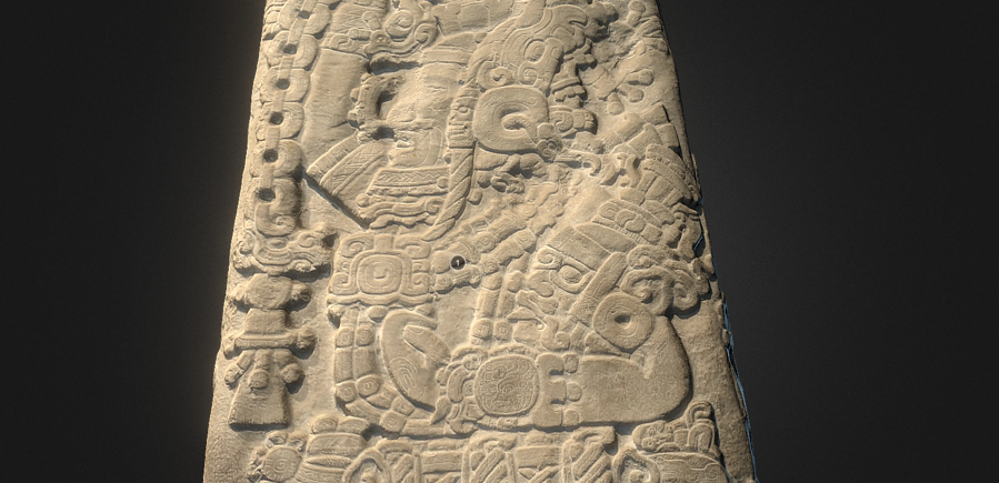 Nariz Curva y Rana Humeante, la epopeya teotihuacana - piedra12