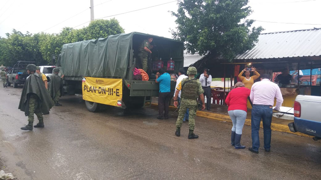 Ejército aplica Plan DN-III-E en zona costera de Tabasco