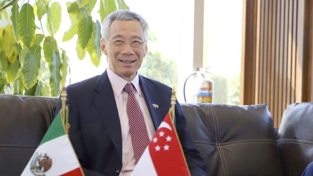 Ebrard da bienvenida a primer ministro de Singapur