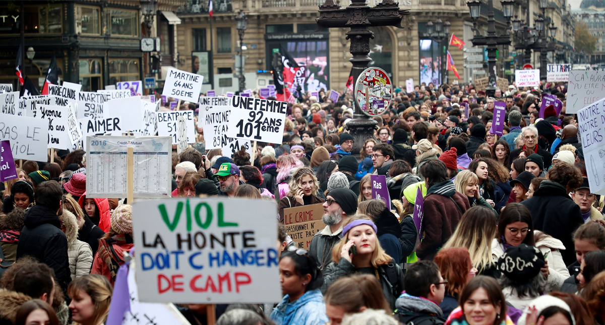 Protestas en Francia contra la violencia machista