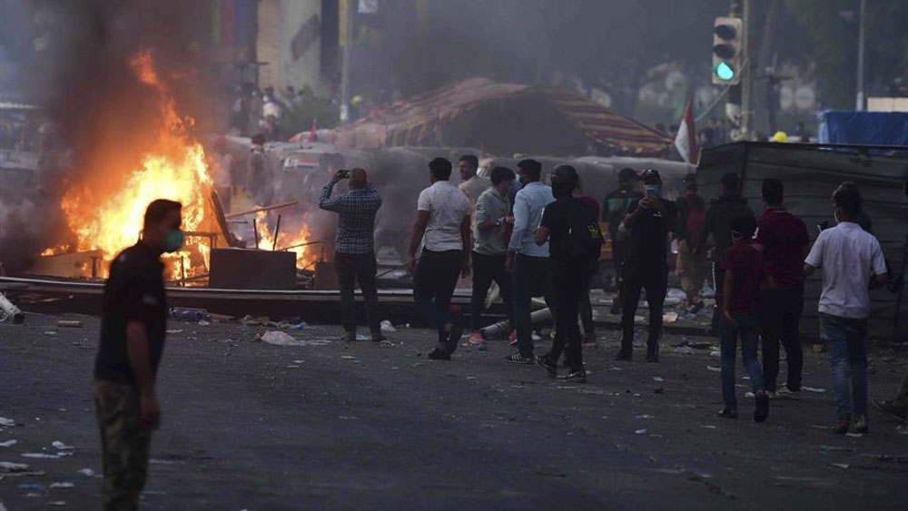 Suman al menos 312 muertos por protestas en Irak