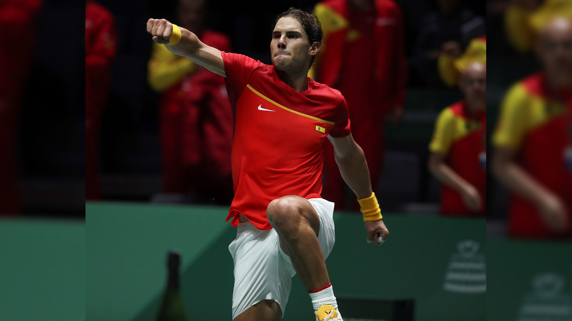 Nadal consigue pase de España a cuartos de la Copa Davis - rafael-nadal-celebra-triunfo-sobre-croacia