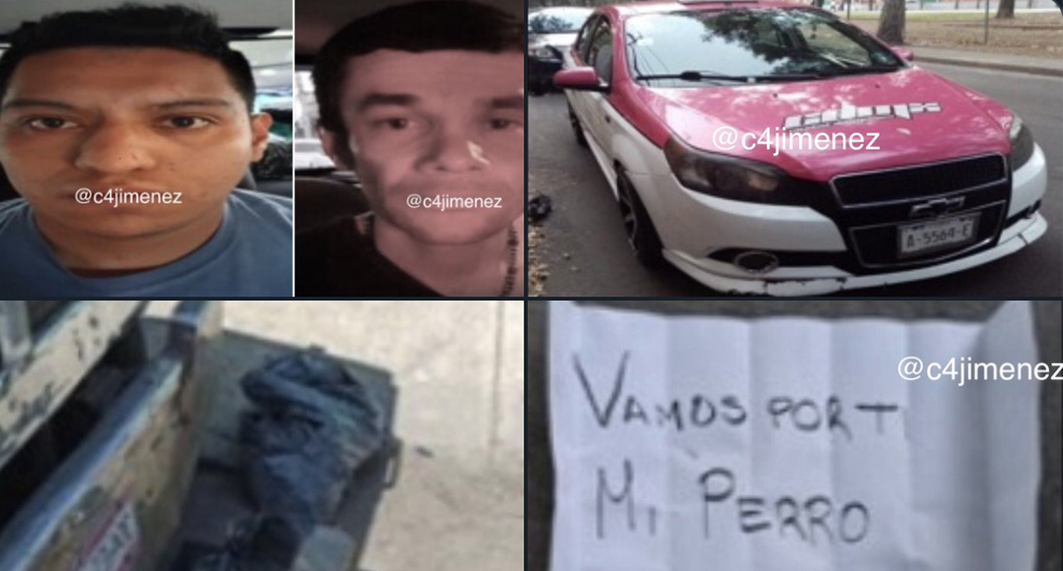 Caen dos hombres con droga en taxi utilizado para tirar restos humanos en Azcapotzalco