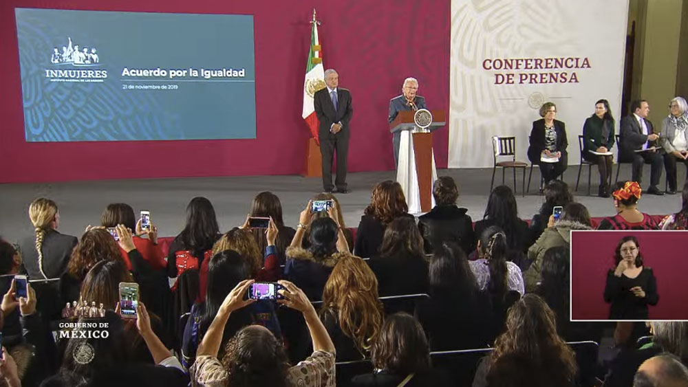 La igualdad es imprescindible para lograr sociedades pacíficas, afirma Sánchez Cordero