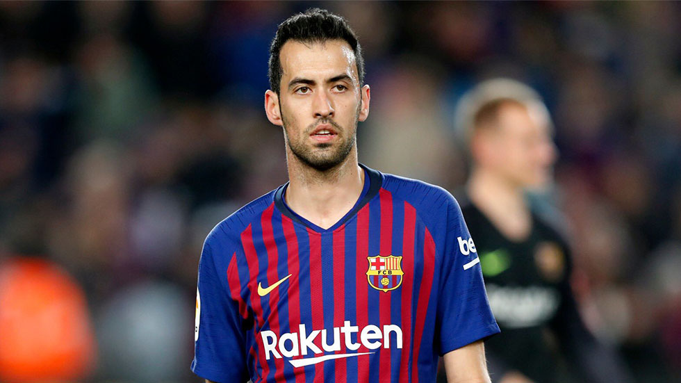 Confirman suspensión de Sergio Busquets para el Barcelona-Atletico de Madrid