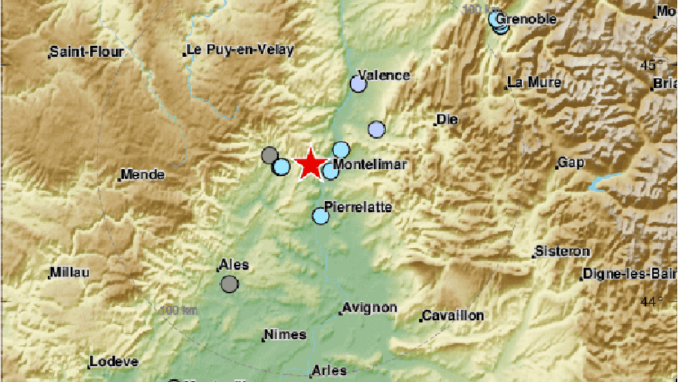 Sismo de magnitud 5.1 remece el sur de Francia