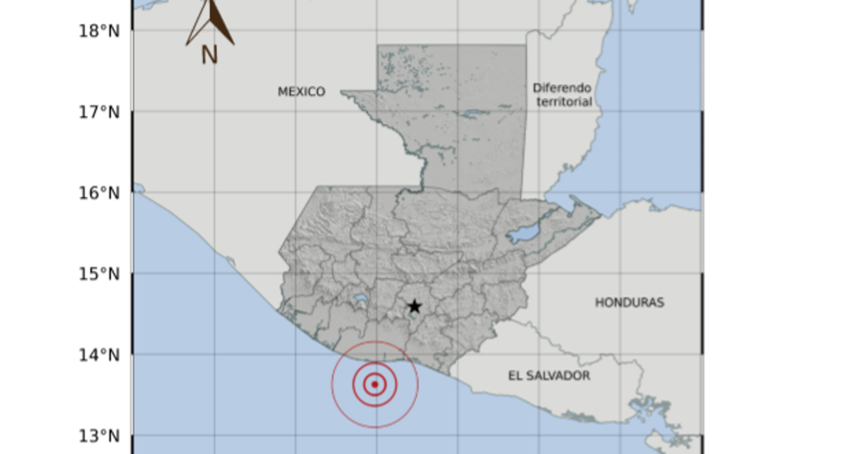 Sismo magnitud 5.3 en Guatemala; fue percibido en Chiapas