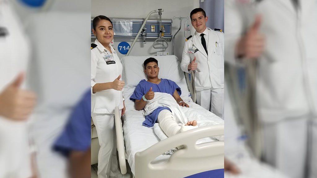 El general Luis Cresencio Sandoval reporta estable a jinete accidentando - soldado-juan-lopez-acevedo-en-el-hospital-central-militar-de-la-cdmx