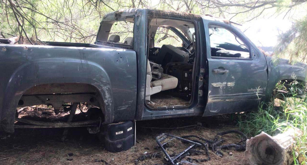 Decomisan en Tamaulipas seis vehículos con reporte de robo y blindaje artesanal