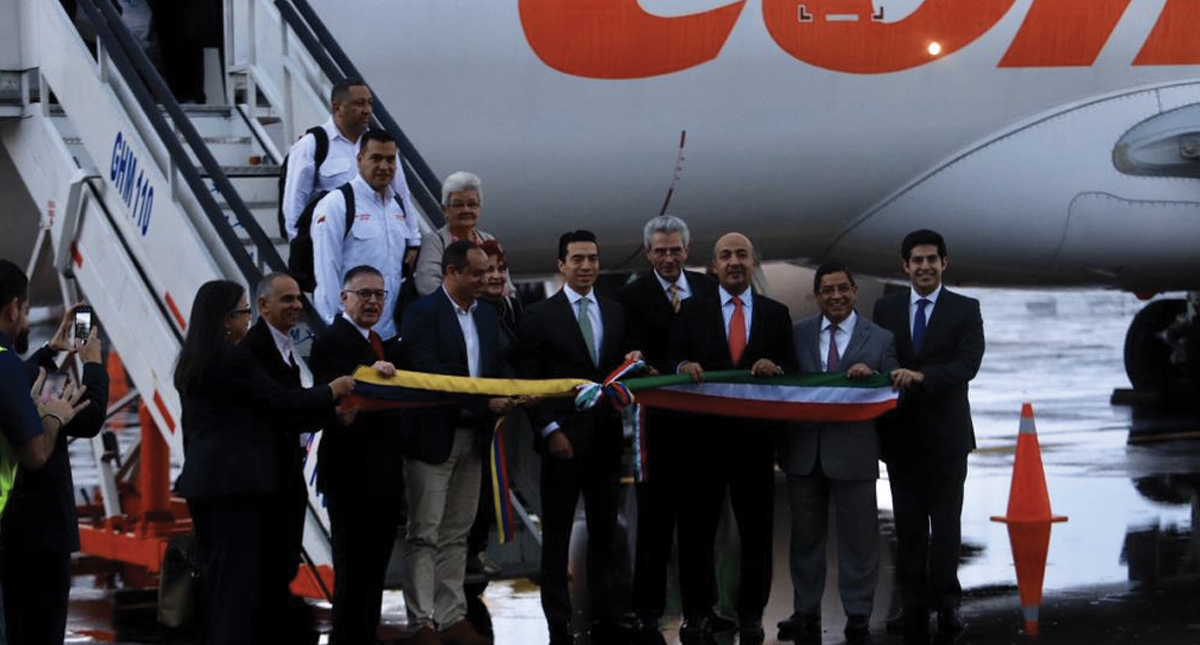 Inauguran vuelo entre Caracas y Toluca