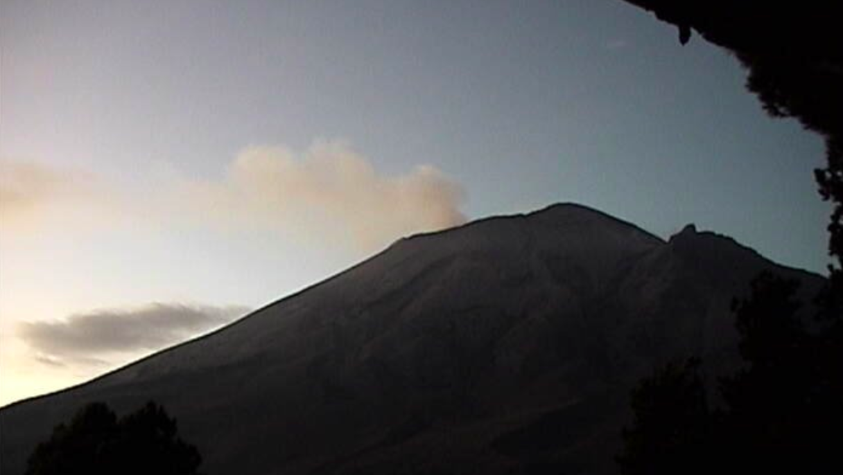 Volcán Popocatépetl emite 179 exhalaciones en las últimas 24 horas