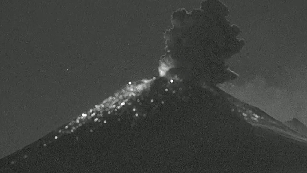 Popocatépetl emite 118 exhalaciones en las últimas 24 horas