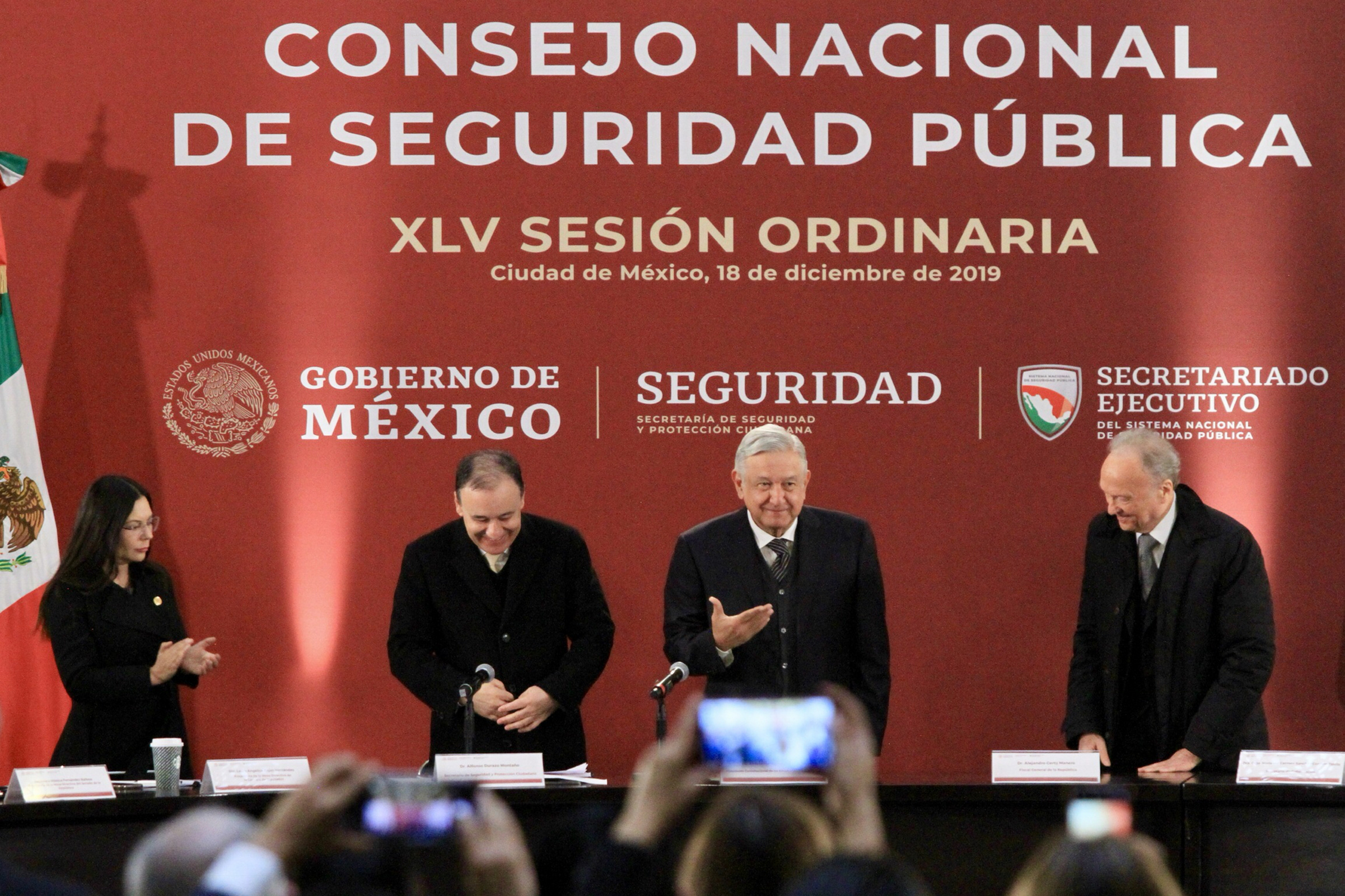 "Le atoramos juntos o fracasamos por separado”, afirma Durazo en sesión del CNSP - 91218018