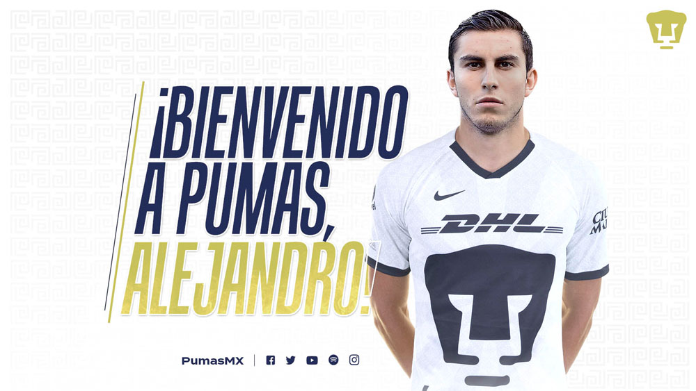 Alejandro Mayorga, nuevo jugador de Pumas para el Clausura 2020