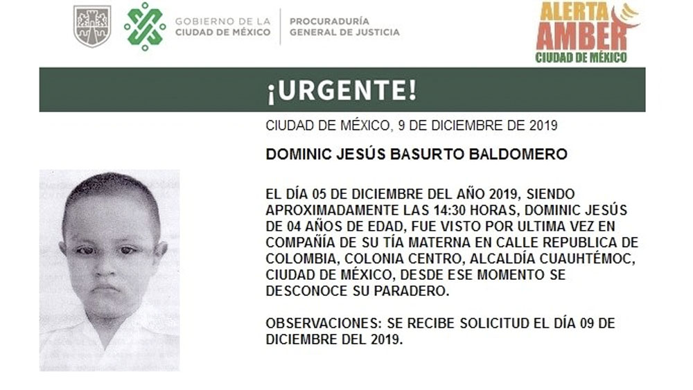 Activan alerta por desaparición de cuatro niños en la Ciudad de México Activan alerta por desaparición de cuatro niños en la Ciudad de México