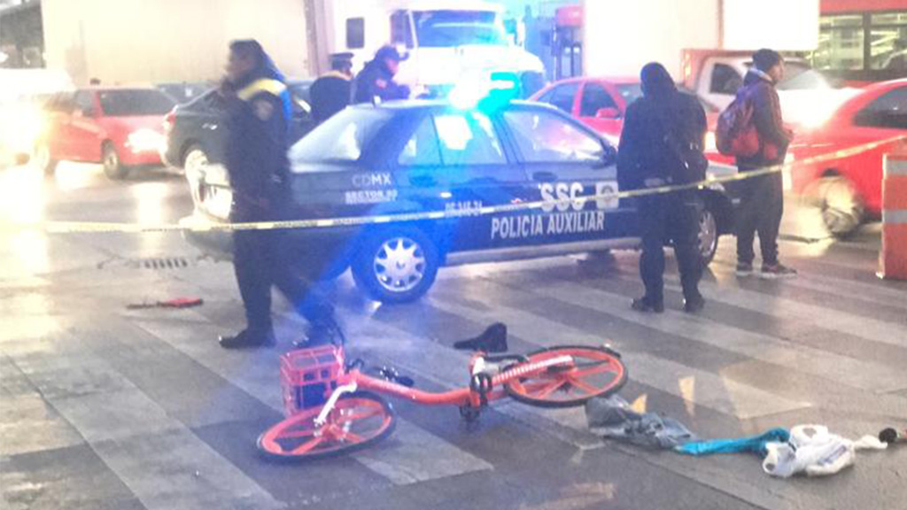 Ciclista muere atropellado en la colonia Guerrero de la Ciudad de México