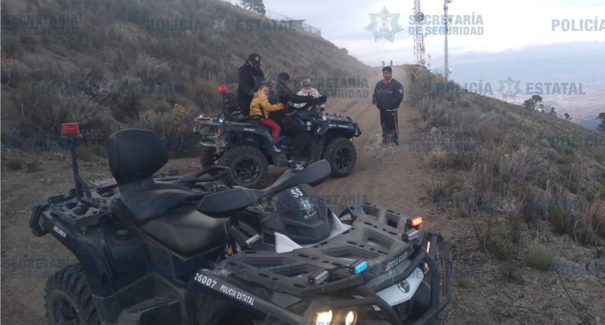 Policías auxilian a menor con ‘mal de montaña’ en el Nevado de Toluca
