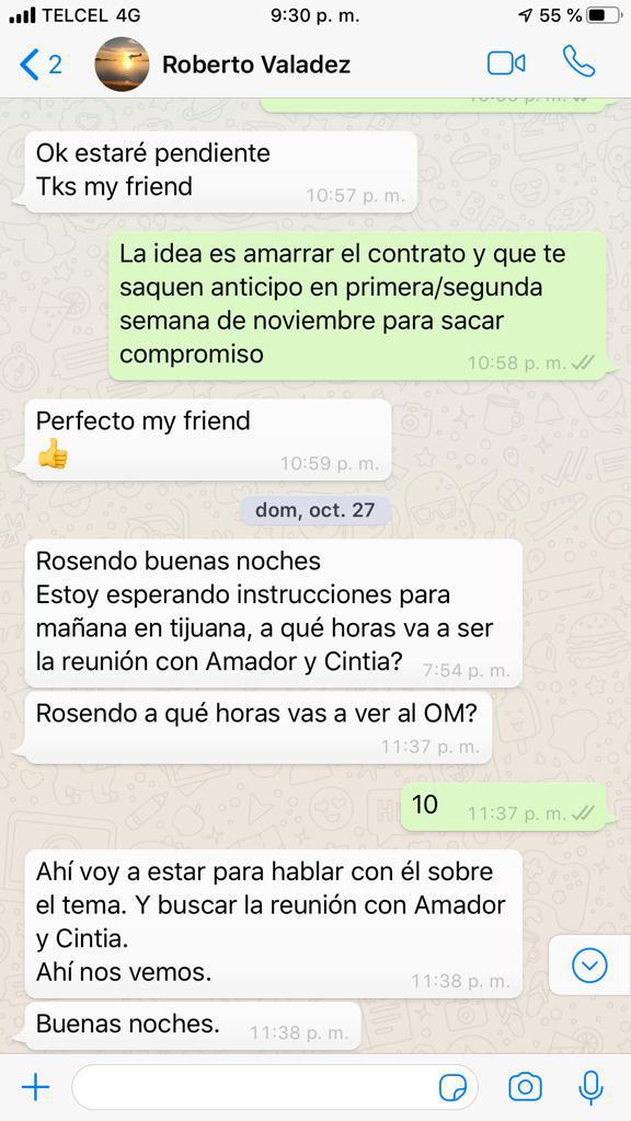 Filtran promesa de contrato de empresa para prestar servicios a cárceles de Baja California - baja-california-contrato-alimentos-ceresos-02-conversacion