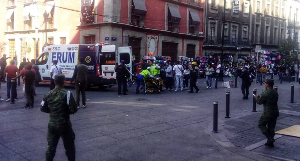 #Video Nuevas imágenes de la balacera a metros de Palacio Nacional