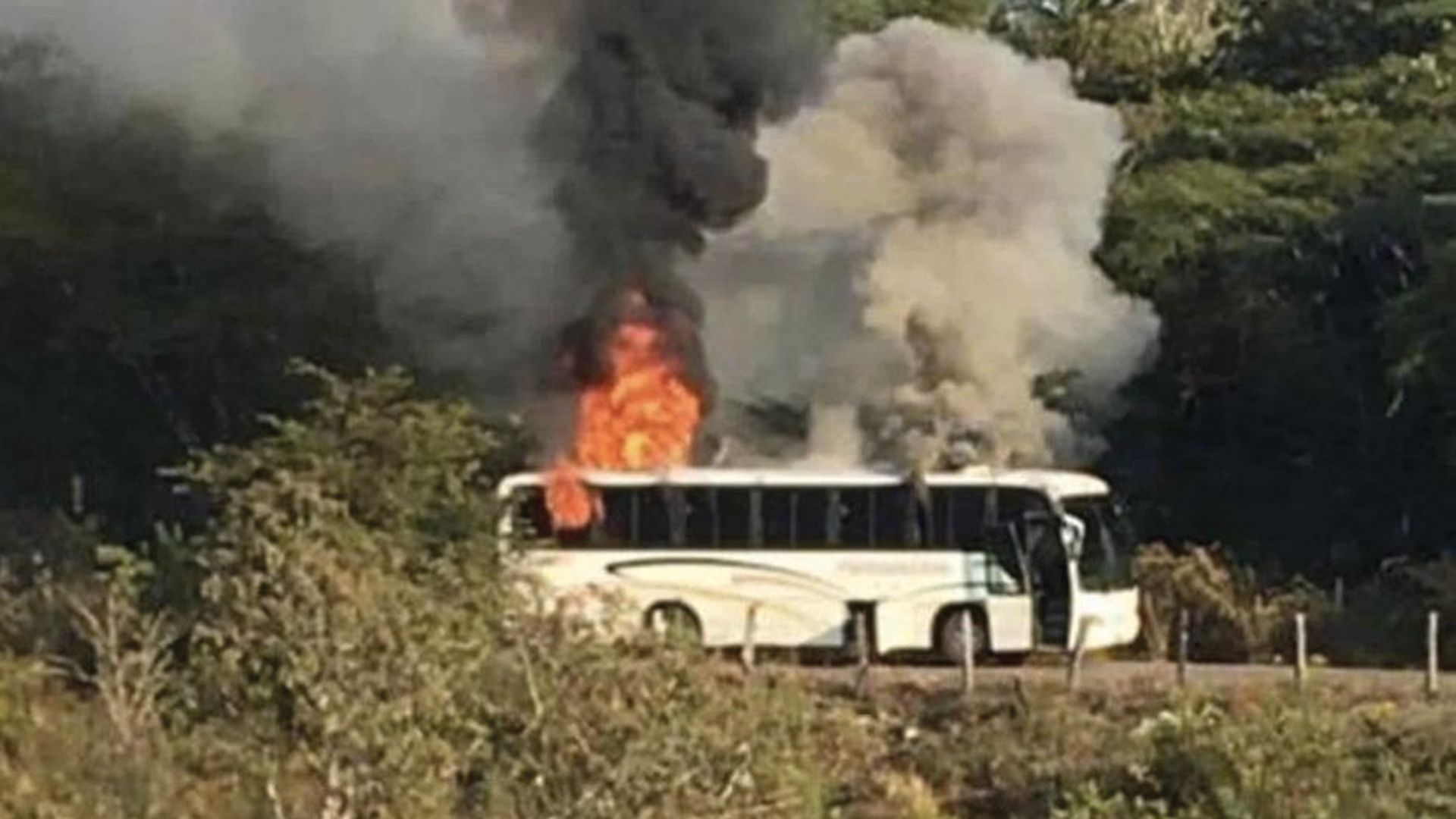 Comando balea casas y quema camión en Coalcomán, Michoacán