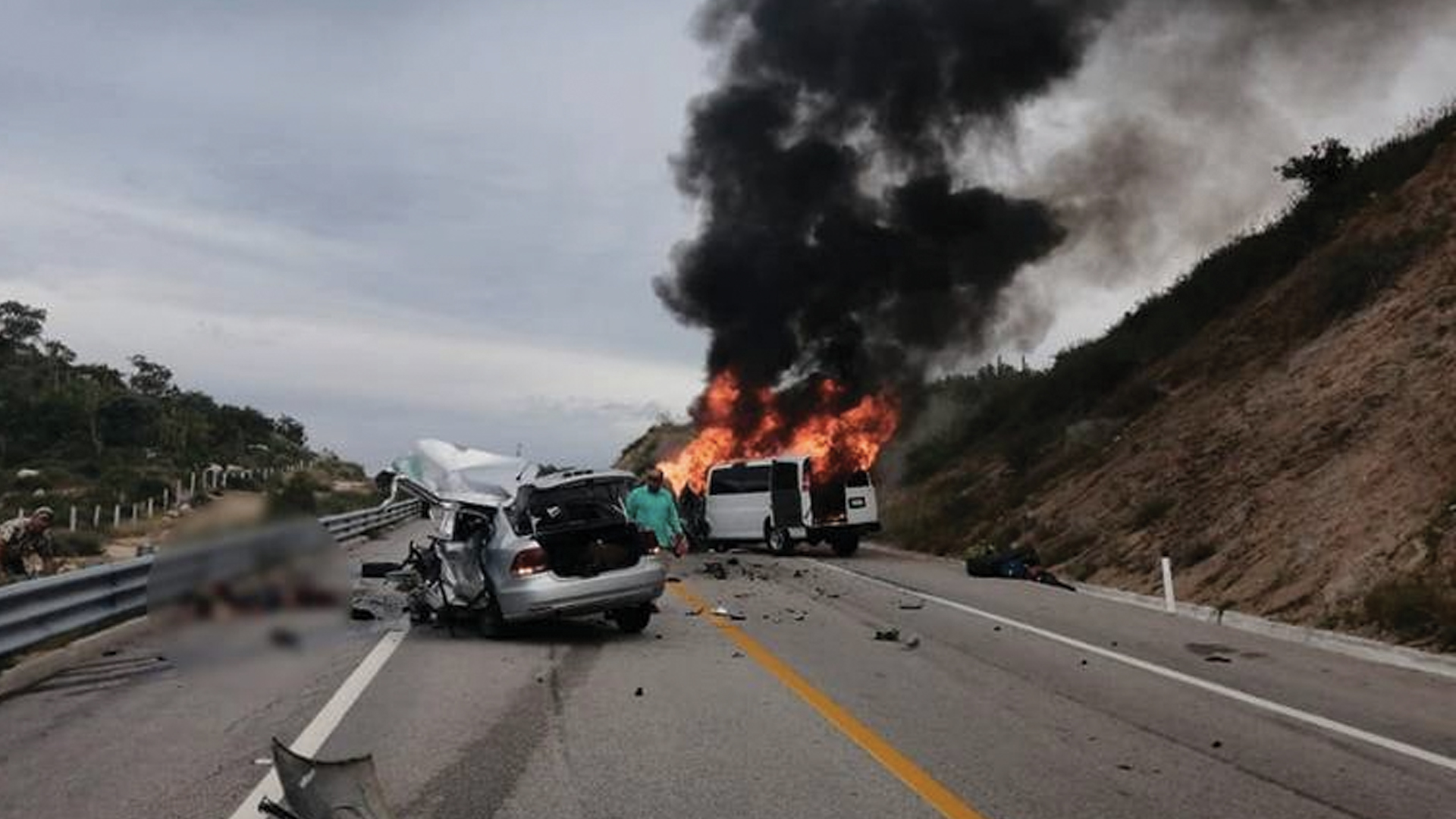 Choque deja dos muertos y cinco heridos en BCS Choque deja dos muertos y cinco heridos en BCS