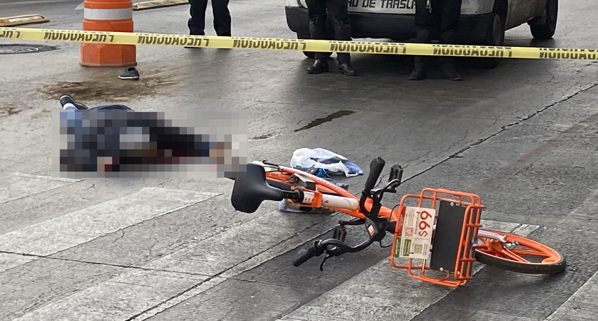 Ciclista muere atropellado en la colonia Guerrero de la Ciudad de México - ciclista-que-murio-atropellado-sobre-eje-1-de-la-cdmx