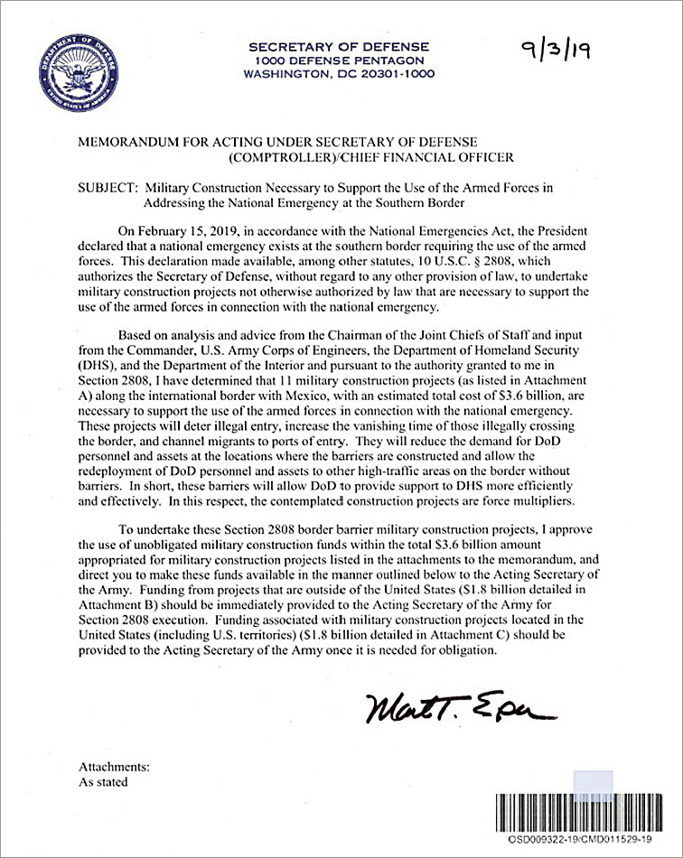 Militares de EE.UU. trabajarán en construcción de muro fronterizo con México - construccion-militar-necesaria-para-apoyar-el-uso-de-las-fuerzas-armadas-en-la-emergencia-nacional-en-la-frontera-sur